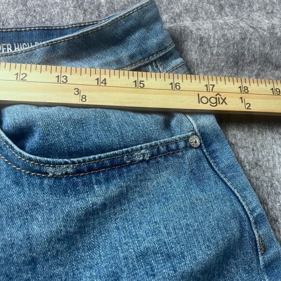 Rewash Women Shorts 11/30 Super High Rise Vintage Reunion Ripped Frayed #0271 - Picture 5 of 8